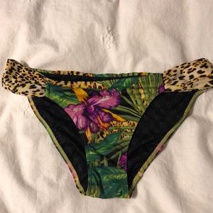 Victoria’s Secret leopard & tropical swim bottoms